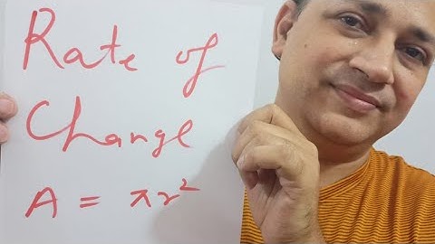 Rate of change  Application of derivatives maths class 12 iit jee by faculty of kota