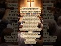 Declaration of Favor and Victory #prayer #shortprayer #dailyprayer