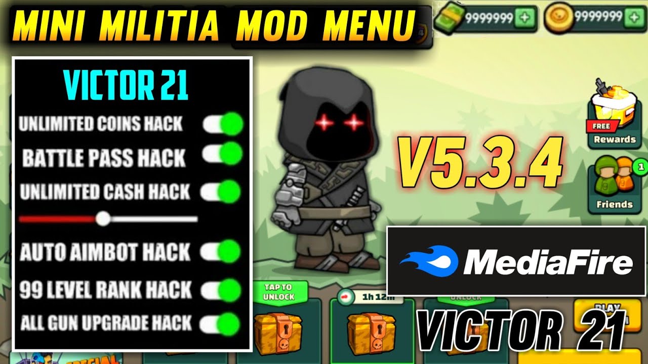 Mini Militia v4.2.8 Crazy Mod Menu