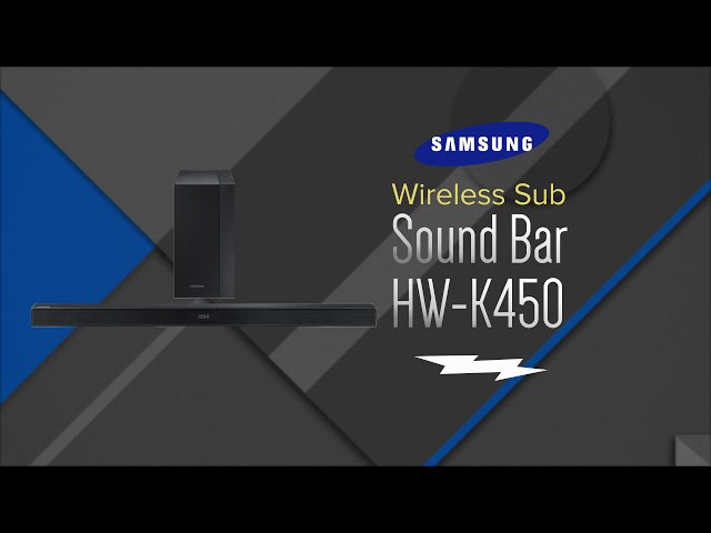 Hands On Review: Samsung Black 2.1 Channel Sound Bar With Wireless Subwoofer - HW-K450/ZA