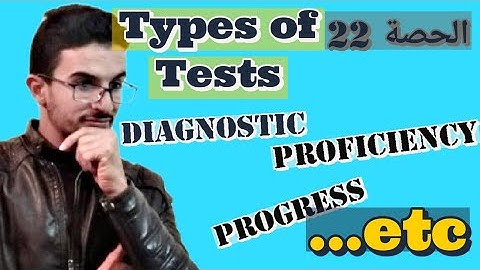 Types of Tests 📚 انواع الإختبارات