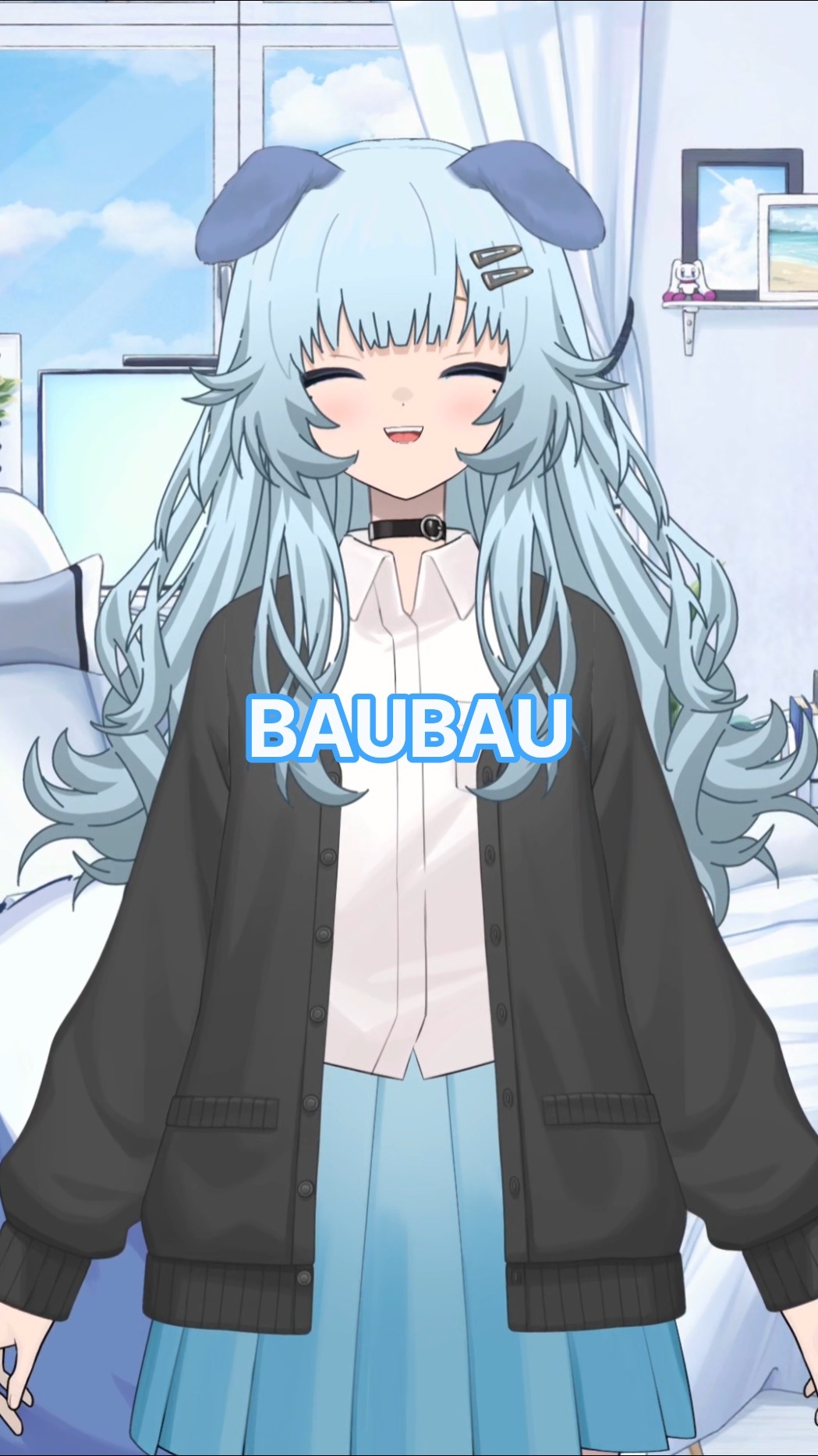 BAU BAU 🐾🩵✨️Original: ‪@FUWAMOCOch‬ Outfit inspired by
