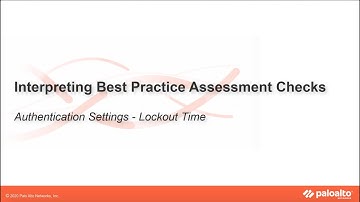 Authentication Settings - Lockout Time - Interpreting BPA Checks - Devices