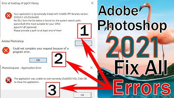 Adobe Photoshop 2021 Error Fix  Adobe Photoshop 2021 Program Error Fix