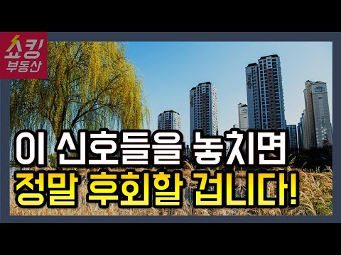 너무 중요한 신호들이 나 좀 봐달라고 애원합니다.