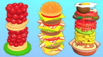 PANCAKE RUN vs BURGER RUSH vs NOODLE RUN - Max level Mod APK Triple Gameplay