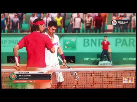 GRAND SLAM TENNIS 2 EA SPORTS FADES & FANTASY CLASSICS SUPERSTAR LEVEL N. Djokovic VS Rafael Nadal 3