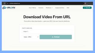 URL2Vid | Free Video Downloader for YouTube, Instagram, Facebook, LinkedIn, Reddit & More(Full Demo) screenshot 1