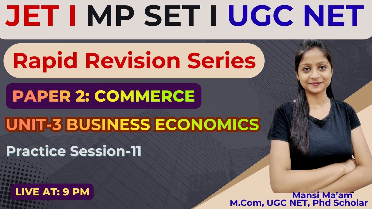 Jharkhand Eligibility Test (JET) 2026 |Paper 2 Commerce |Rapid Revision Session - 10