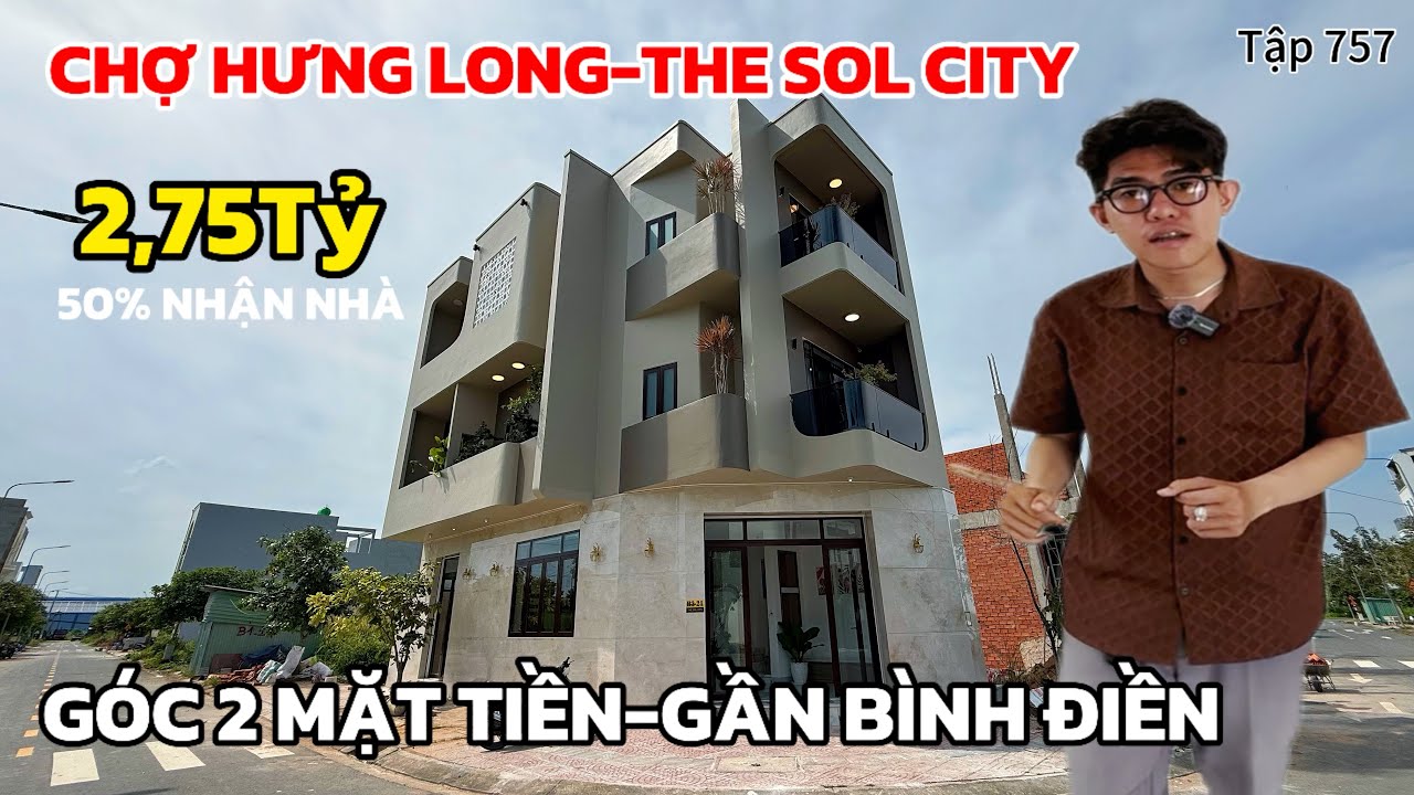 Mê mẩn vs căn góc 2 mặt tiền🔥Sau chợ Hưng Long gần Bình Điền về đc QL1A & QL50 | Bán Nhà Bình Chánh