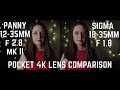 Comparación Sigma 18-35 vs Panasonic 12-35 con BMPCC4K