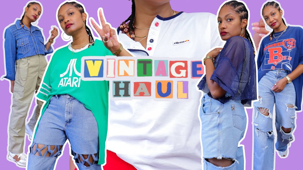 90's Thrift Haul By-The-Pound + Easy Transformations! - YouTube