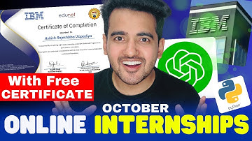IBM Online Internships October 2025 ➤ Winter Internship for College Students, Get Free Certificate