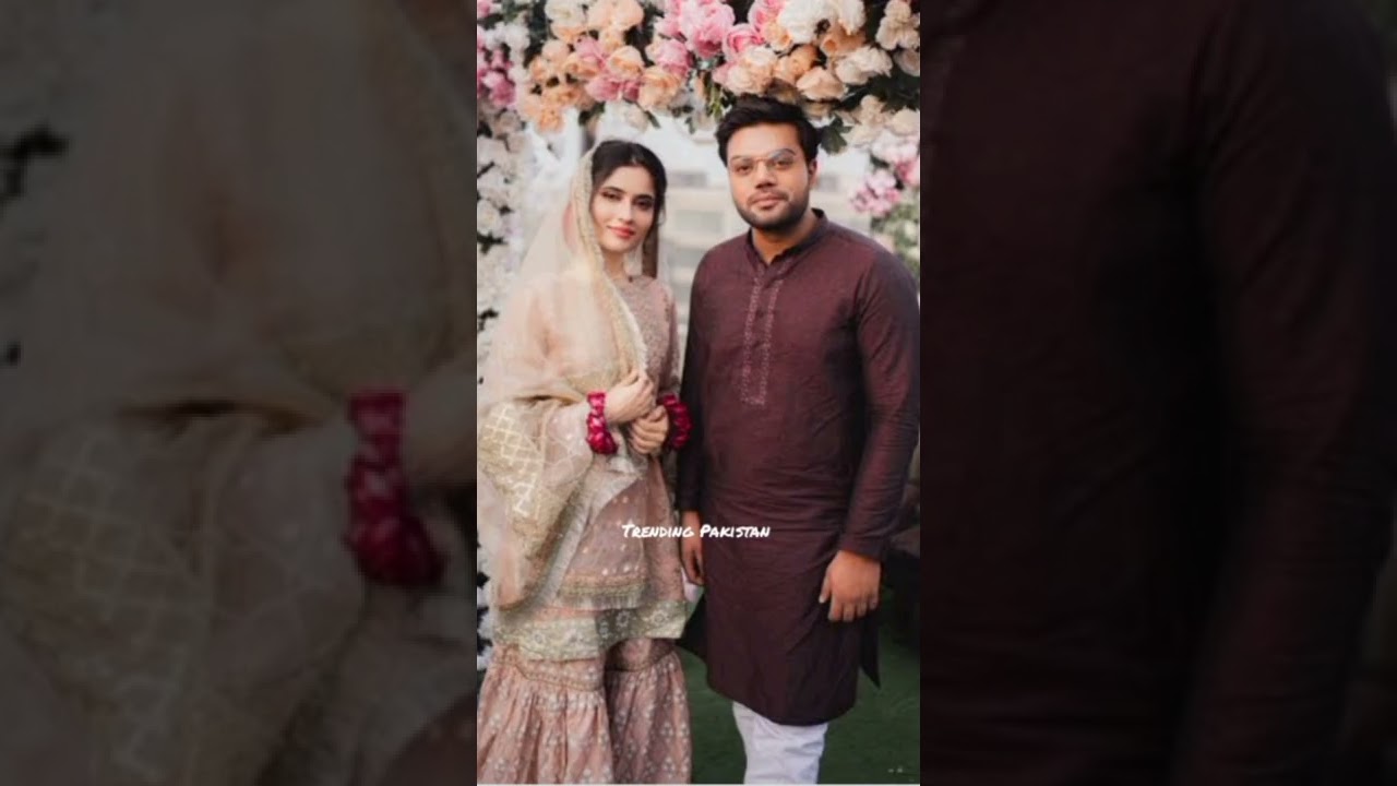 SAaD Ur Rehman with His Beautiful Wife Aroob Jatoi Status  