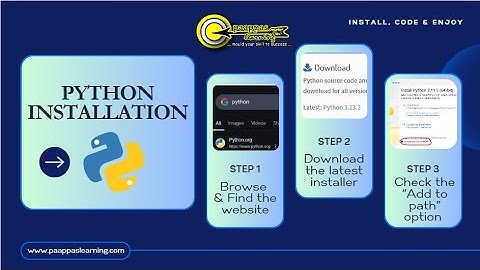 Python Installation-Windows