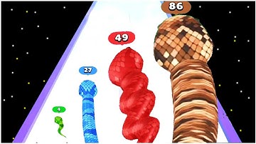 Snake Run Race・3D Running Game - Gameplay Walkthrough - Levels 7-19