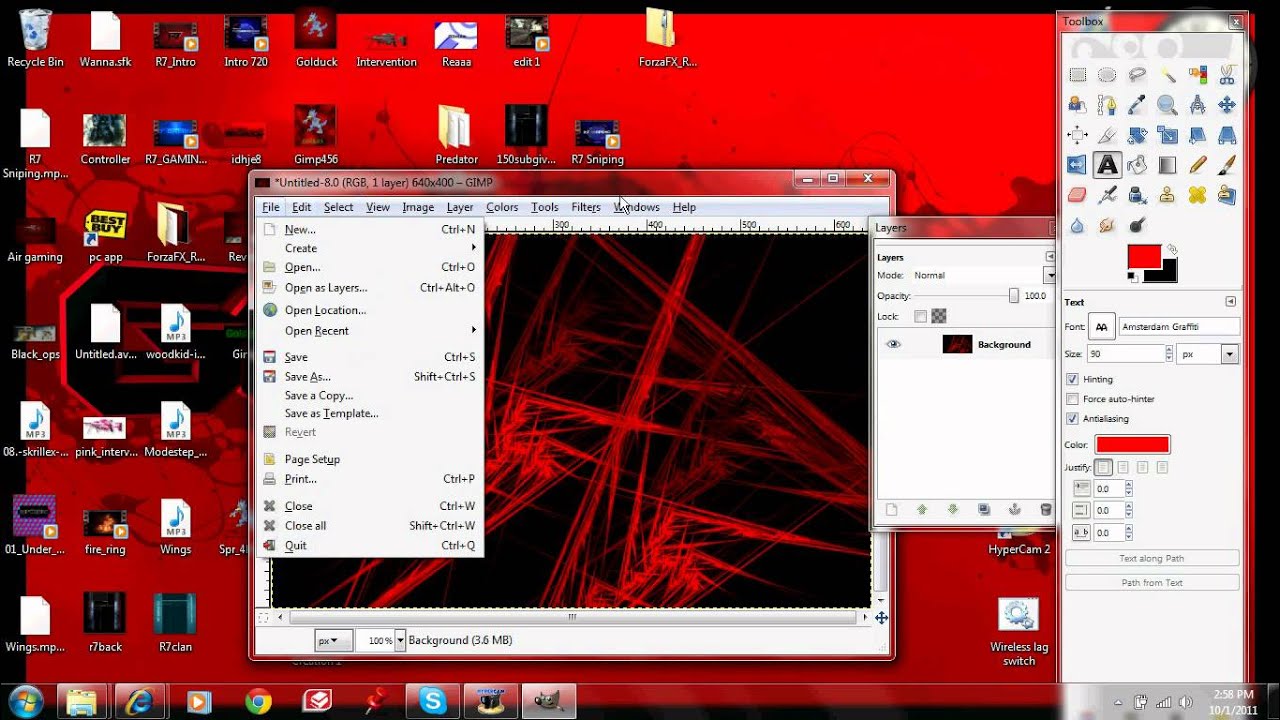 How to make an Abstract Background in Gimp YouTube