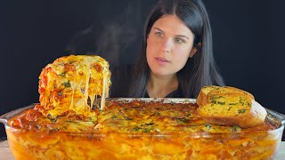Cheesy Meat Lasagna Mukbang Asmr Eating Sounds