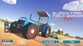 Blocky Farm : Field Worker Sim Android Gameplay HD screenshot 4