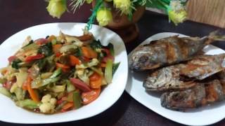Menu Sahur Ala Dafa Capcay & Ikan Ceplek Goreng Gampang Dan Cepat