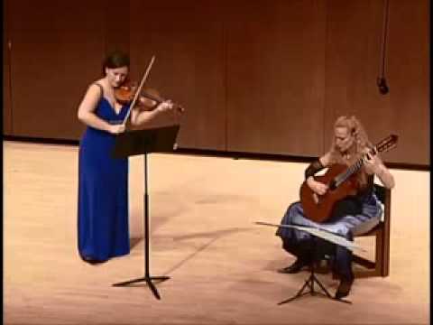 Yulia Ziskel and Tali Roth perform Paganini's "Centone di sonate" M.S. 112