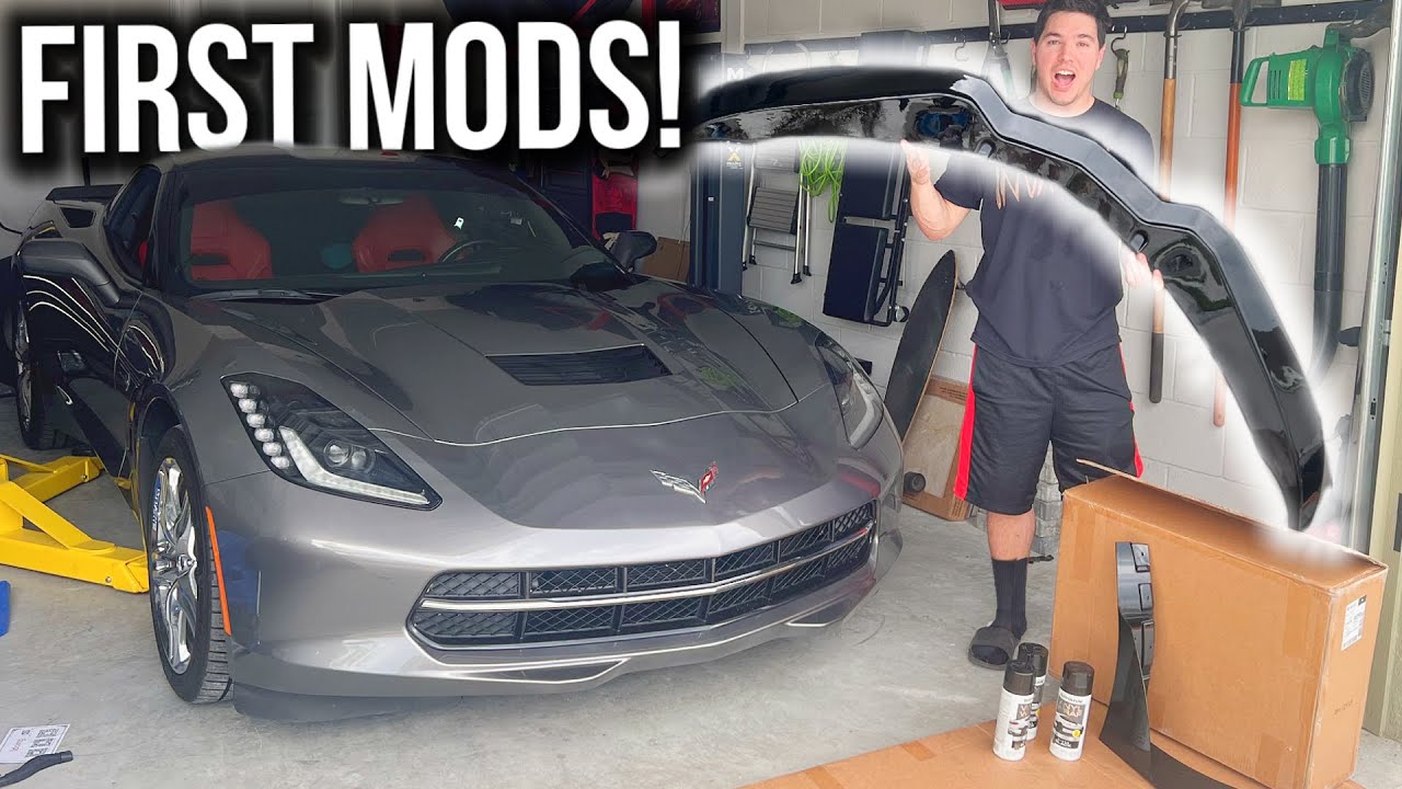 FIRST MODS on the C7 Corvette! *Looks WAY Different!*