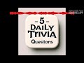 Michael Jackson Trivia | 5 Daily Trivia Questions