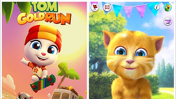 My Talking Ginger Vs Ginger Talking Tom Gold Run