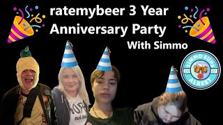 3 Years of ratemybeer live Bank holiday Monday night Live