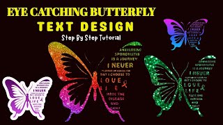 Amazing Butterfly Effect Text Banane Ka Step By Step Tarika, Typography Art Hacks, Learn CANVA Hacks