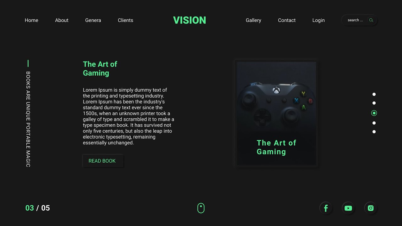 Book store landing page | Web Design | using figma