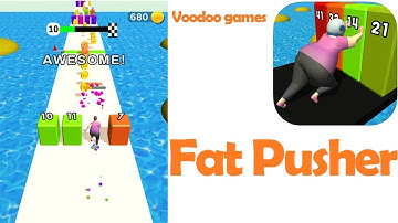 Fat Pusher Game Level 1 - 10 by Voodoo Games Complete Gameplay Walkthrough | (IOS - Android)