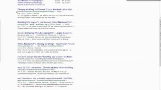 Macbook Pro Retina - Chrome Scroll Stutter
