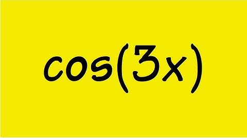cos(3x) in terms of cos(x)