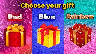 Choose your Gift💝 #pink #rainbow #blue #chooseyourgift #pickone #pickonequiz #bluevspink #4giftbox