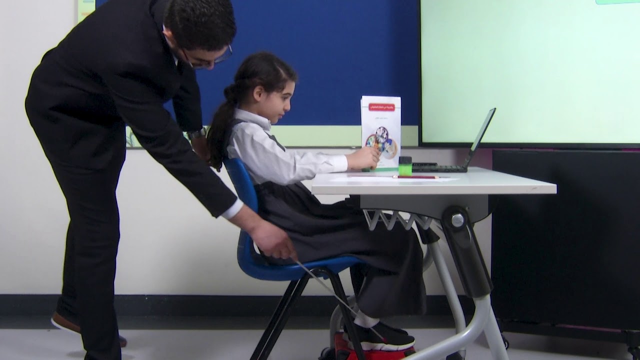 جلسة  العلاج الوظيفي   الوضع الصحيح الجلوس