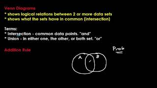 VCE Maths Methods - Introduction to Probability - 2 - venn diagrams