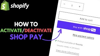 Shopify: How to Activate or Deactivate 'Shop Pay' Accelerated Checkout screenshot 5