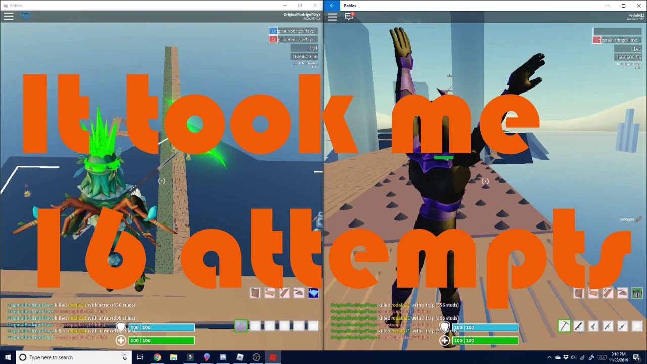 Bot Baits 50 Traps In A Row In Strucid Roblox Fortnite Youtube - 1v1 bot roblox