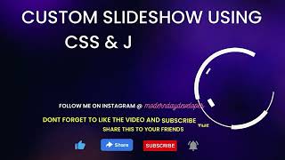 Custom slider using CSS and JavaScript | Carousel without Bootstrap | CSS & JS Tips & Tricks