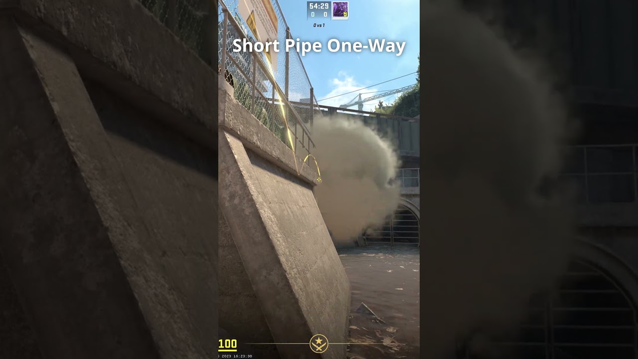 *PATCHED* short pipe one-way CS2 Overpass 