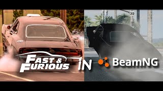 The Fast and The Furious (2001) Dominic Vs Brian Ending Race in BeamNG drive 2022 | DangerousDriver
