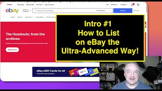 #1, How to Start a Listing Properly, How to List on eBay the Ultra-Advanced Way