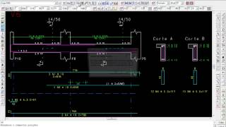 CAD/TQS v18 | Intelligent Rebar | Beam Detailing - Rebar Sections