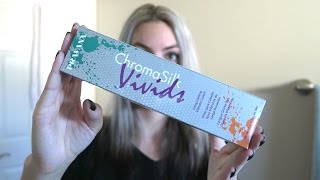 Dyeing My Hair with Pravana ChromaSilk Vivids Silver (Quick Review)