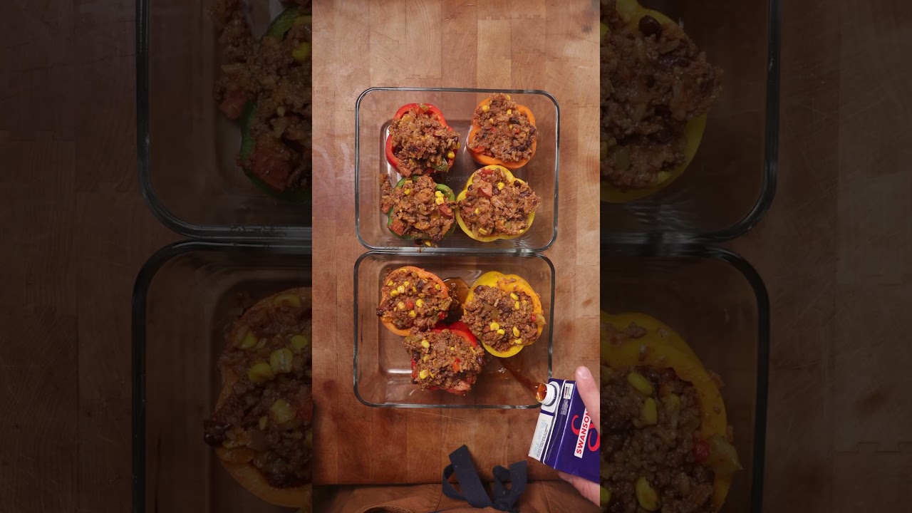 Фаршированные перцы из оленины по-каджунски 