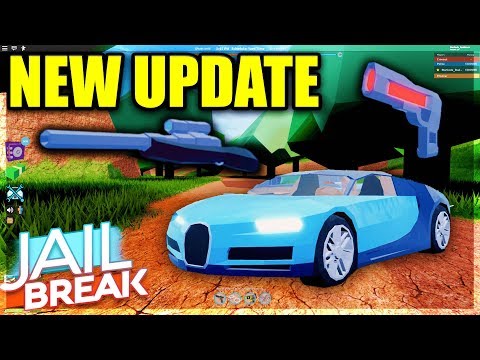 JAILBREAK UPDATE IS HERE - Bugatti Chiron, Sniper Rifle, Weapon Skins | Jailbreak LIVE - JAILBREAK UPDATE IS HERE - Bugatti Chiron, Sniper Rifle, Weapon Skins | Jailbreak LIVE