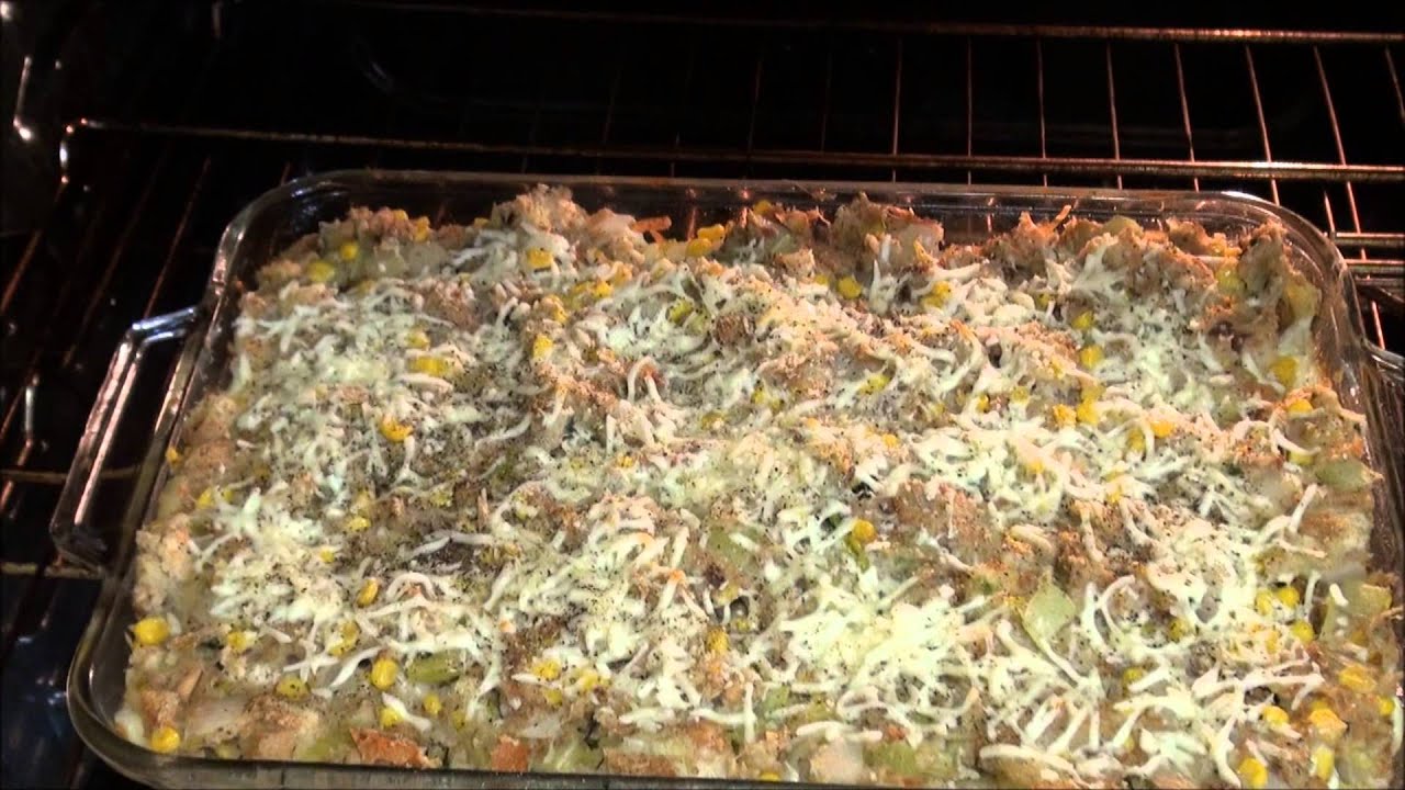 Johnnys Turkey Meatball Stuffing Casserole YouTube