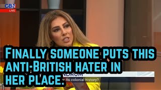 AntiBritish hater destroyed in colonialism debate.