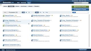 Following items in IBM Blueworks Live